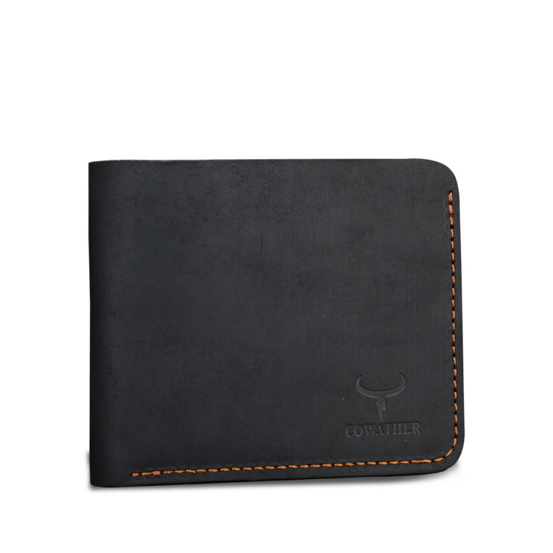 Men’s Retro Cowhide Short Wallet - Image 7