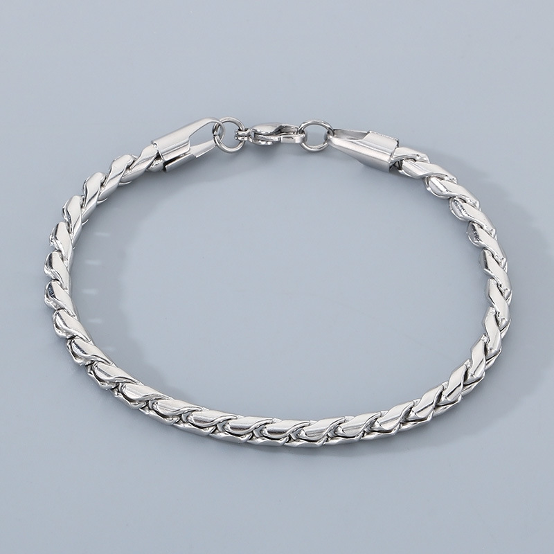 Men’s Twisted-Rope Titanium Steel Bracelet - Image 4
