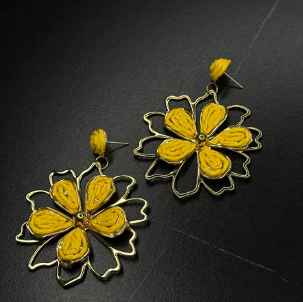 Geometric Petal Earrings - Image 6