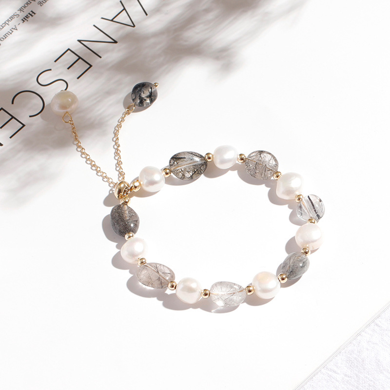 Pearl Crystal Slider Bracelet - Image 9