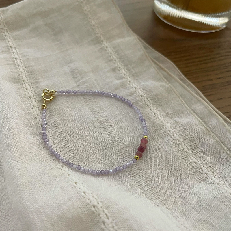 Colorful Artificial Crystal Beaded Bracelet - Image 7