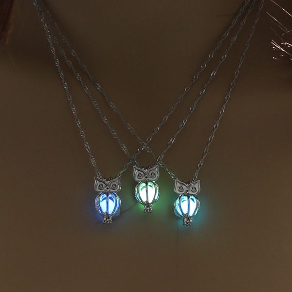 Halloween Glow Owl DIY Necklace
