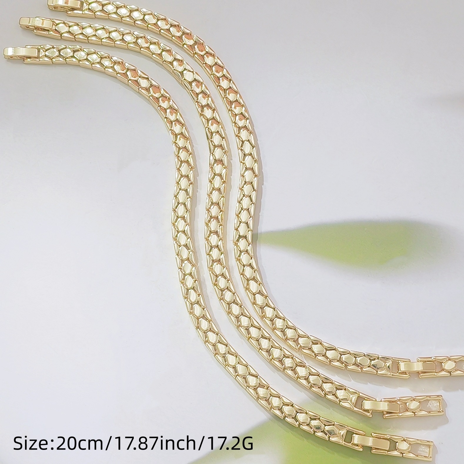 Golden Snake-Bone Pattern Bracelet - Image 5