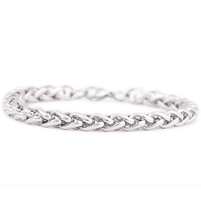 Men’s and Women’s Titanium Steel Wavy Bracelet - Image 4