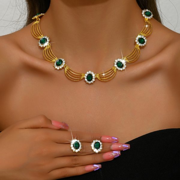Retro Palace Flower Jewelry Set