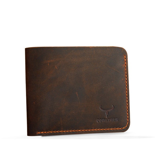 Men’s Retro Cowhide Short Wallet - Image 8