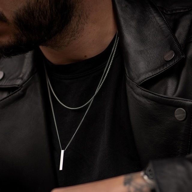 Men’s Alloy Crystal Necklace - Image 5