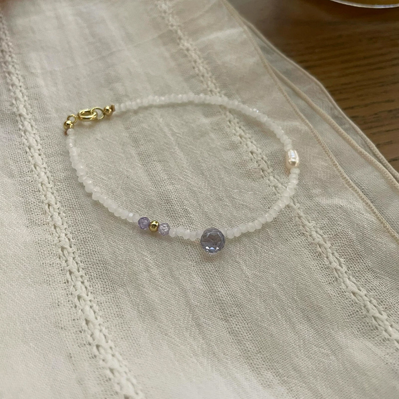 Colorful Artificial Crystal Beaded Bracelet - Image 3