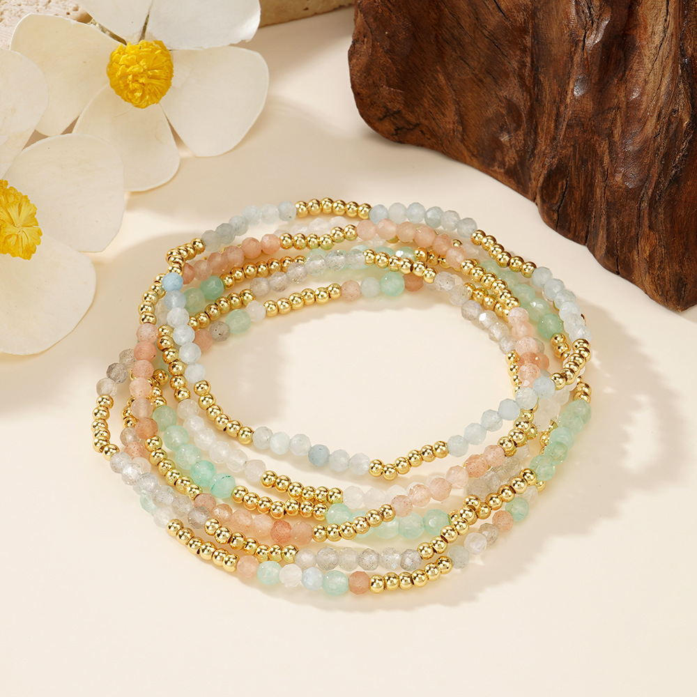 Colorful Natural Stone Handmade Beaded Bracelet - Image 9