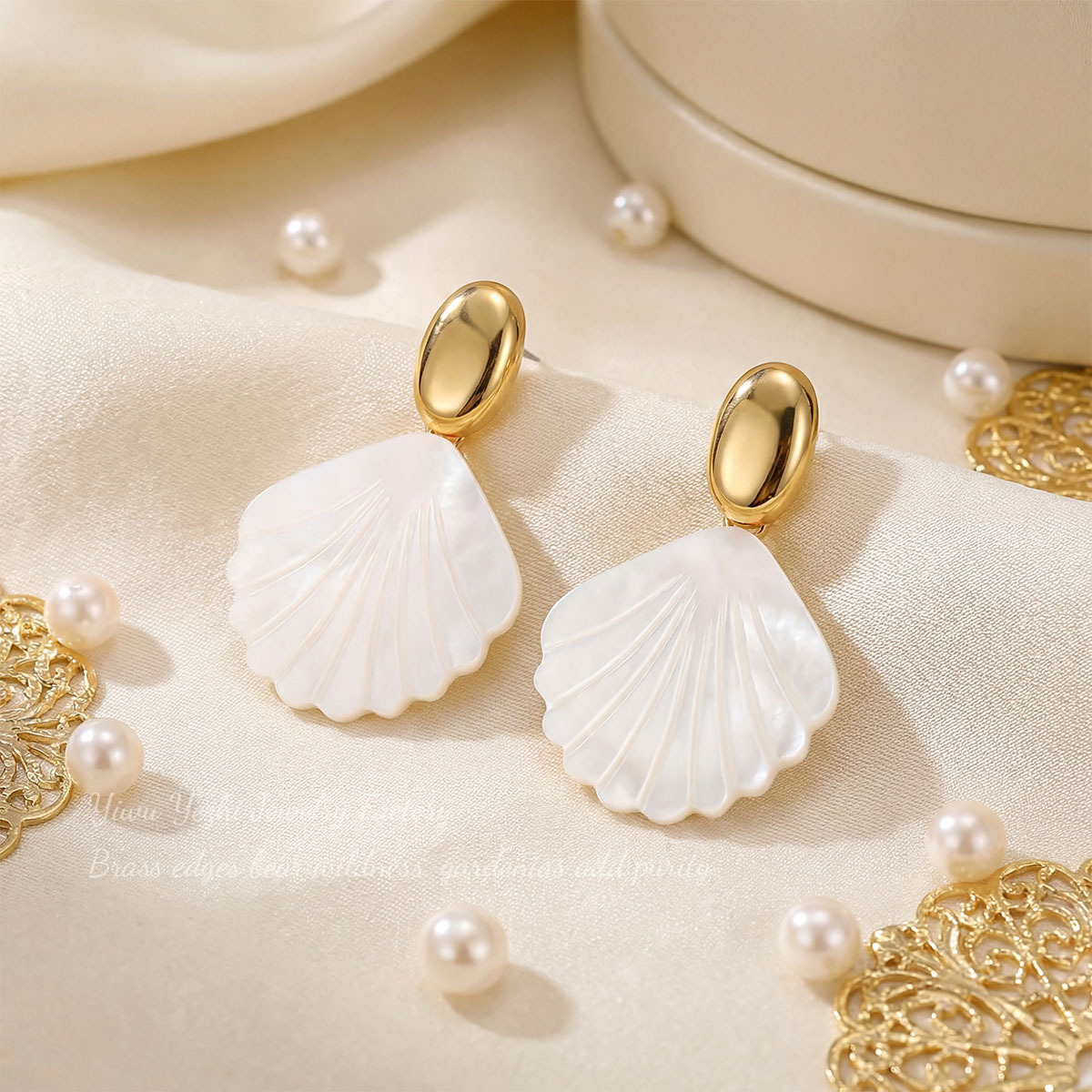 Fresh Shell Style Earrings - Image 4