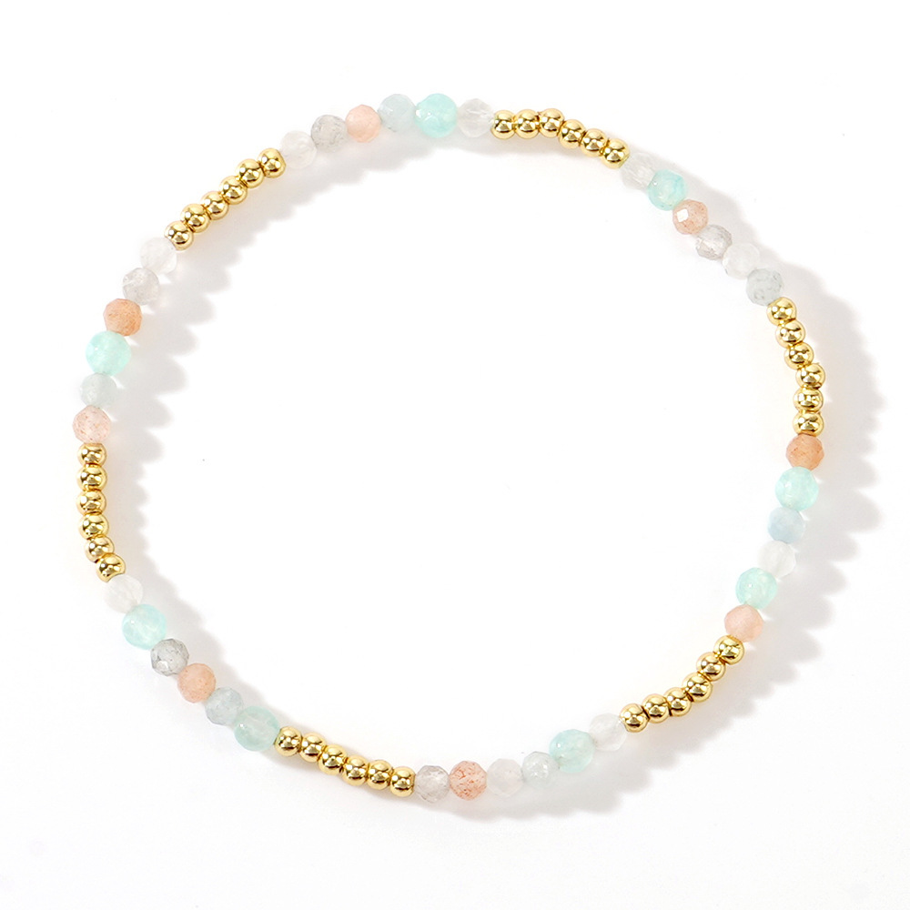 Colorful Natural Stone Handmade Beaded Bracelet - Image 6