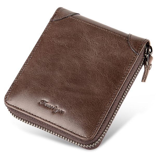 Men’s Genuine Cowhide Bifold Wallet