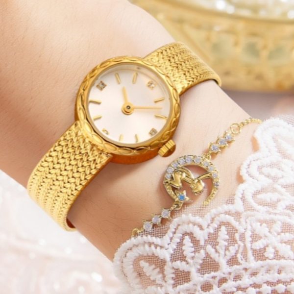Women’s Vintage Copper Mesh Mini Watch