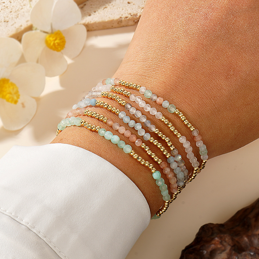 Colorful Natural Stone Handmade Beaded Bracelet