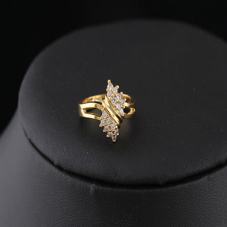 Girls’ Korean-Style Gold-Tone Zircon Ring - Image 4