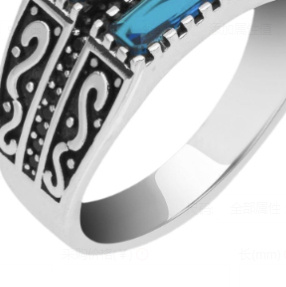 Men’s Alloy Zircon Ring - Image 5