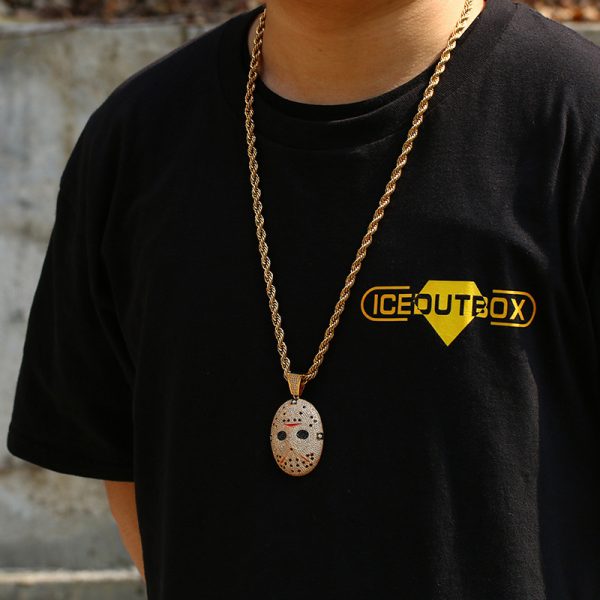 Chainsaw Frightening Mask Pendant Necklace