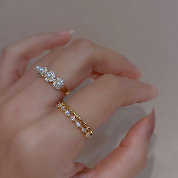 Romantic Multilayer Flower Ring for Women