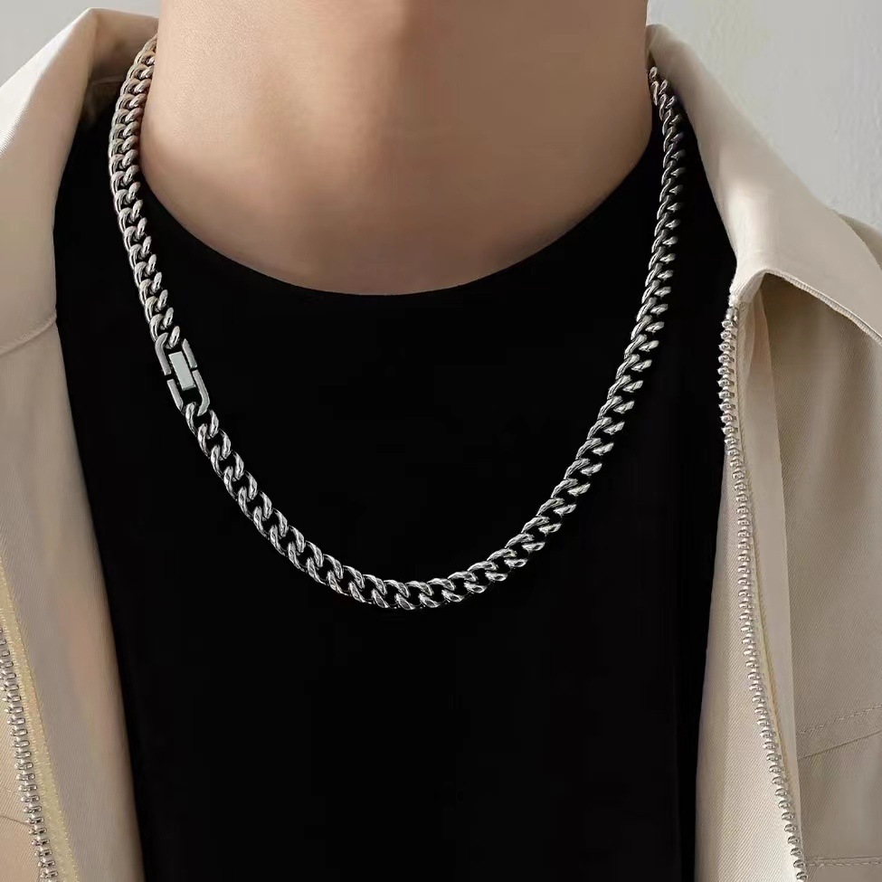 8 mm Polished Round-Link Necklace
