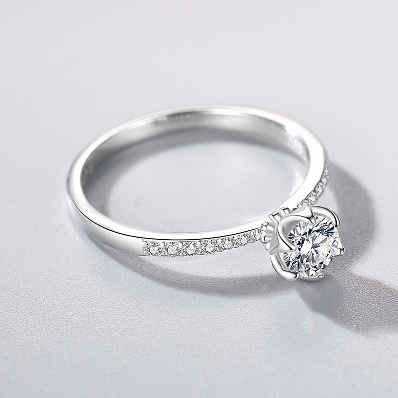 925 Sterling Silver Six-Claw Ring for Women - Image 4
