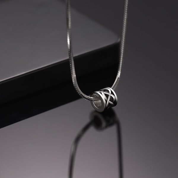 925 Silver Interwoven Pendant Necklace