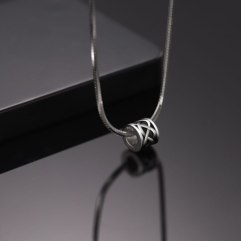 925 Silver Interwoven Pendant Necklace